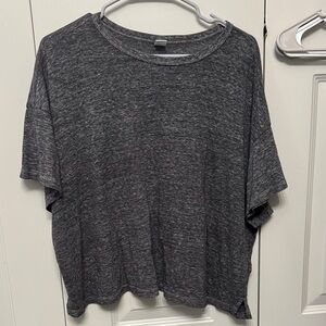 Old Navy Heather Charcoal Short-Sleeve Crew Tee